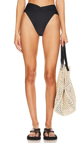 Lucci High Waist Bottom in Black | Revolve Clothing (Global)