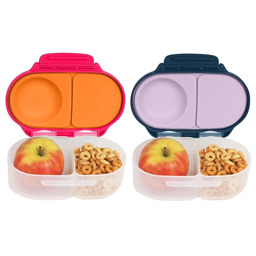 b.box Snack Box (2-pack) Reusable Snack Containers with Lids – Bento Box for Kids & Toddlers, L... | Amazon (US)