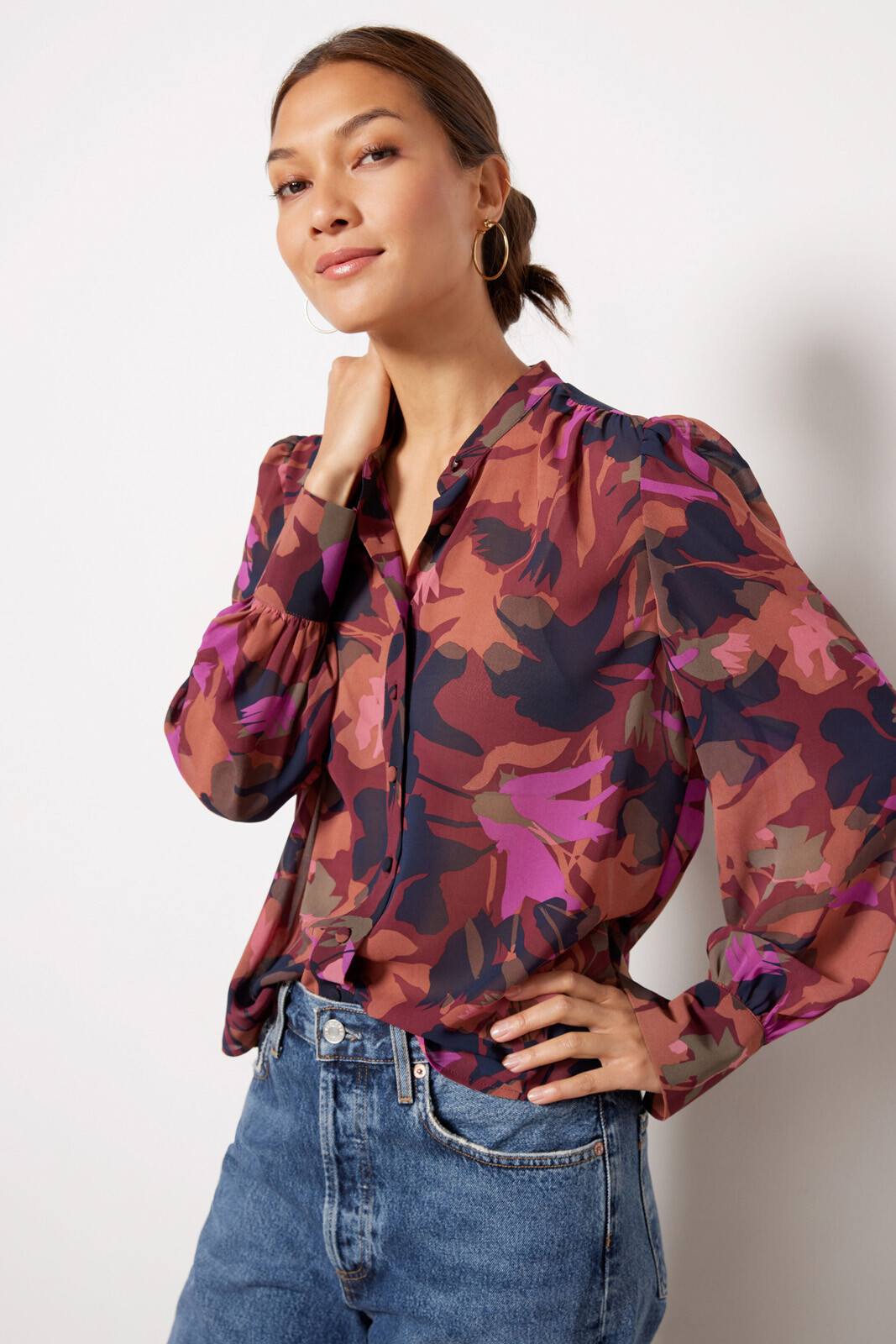 Darby Chiffon Top | Evereve