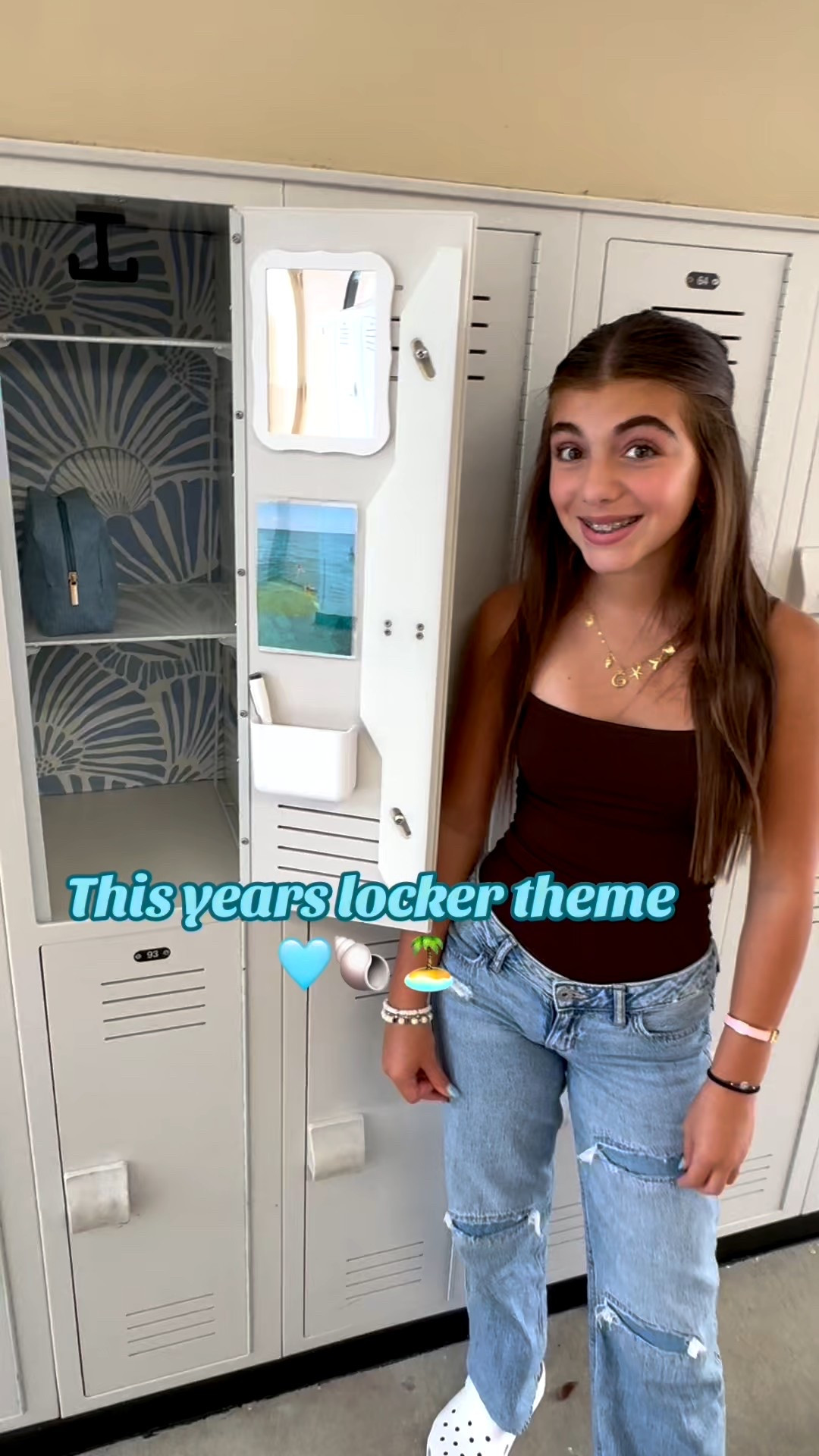 This years locker theme we went with a coastal vibe 🩵🏝️🐚 

#LTKFamily #LTKStyleTip #LTKKids