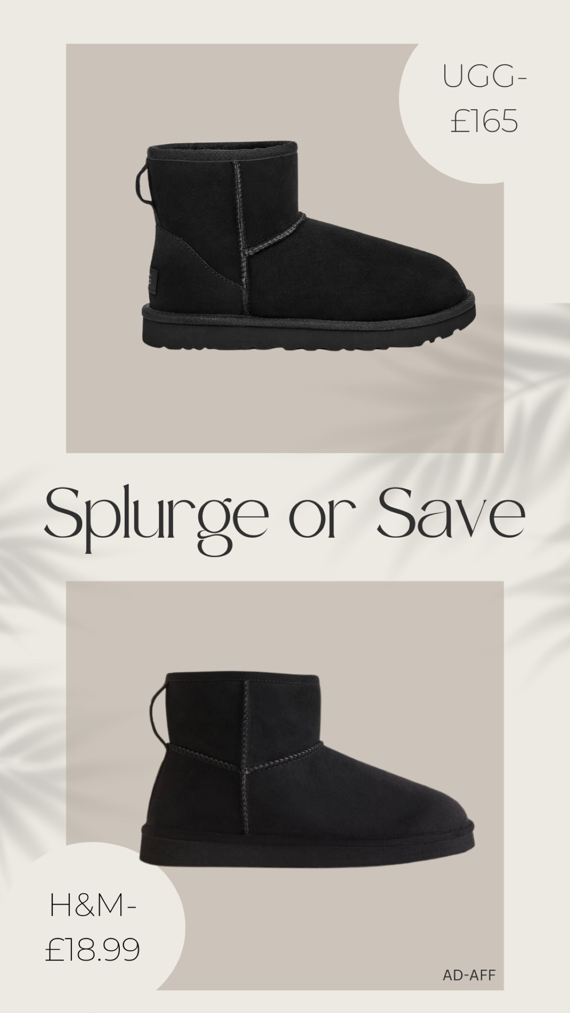 h and m ugg boots