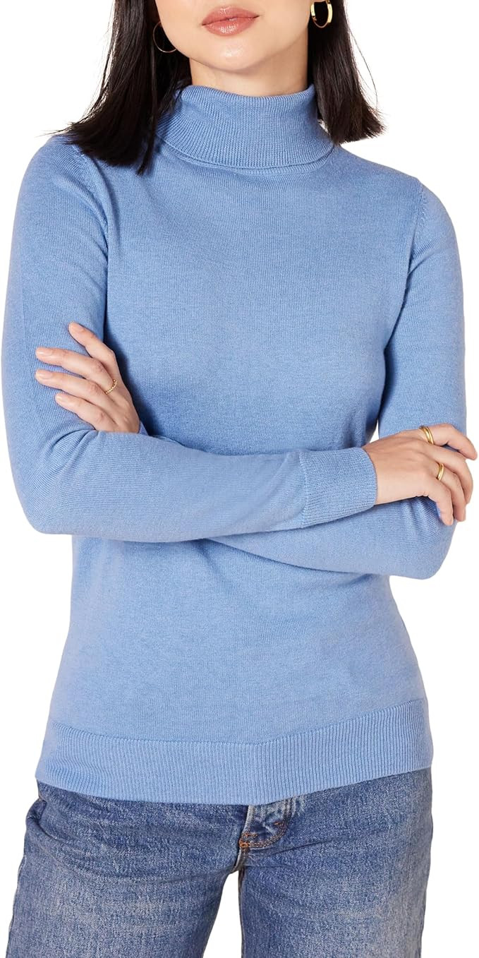 Amazon Essentials Women's Classic-Fit Lightweight Long-Sleeve Turtleneck Sweater (Available in Pl... | Amazon (US)