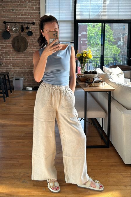 Summer outfit I’ll be wearing on repeat- linen drawstring pants fit TTS. Size up in the Amazon $16 top

#LTKSeasonal #LTKStyleTip