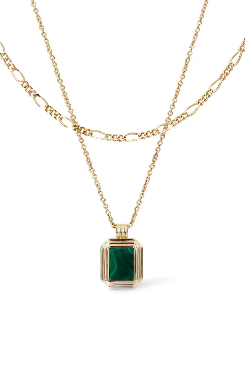 Layered Necklace Set - Temple Green | Nordstrom