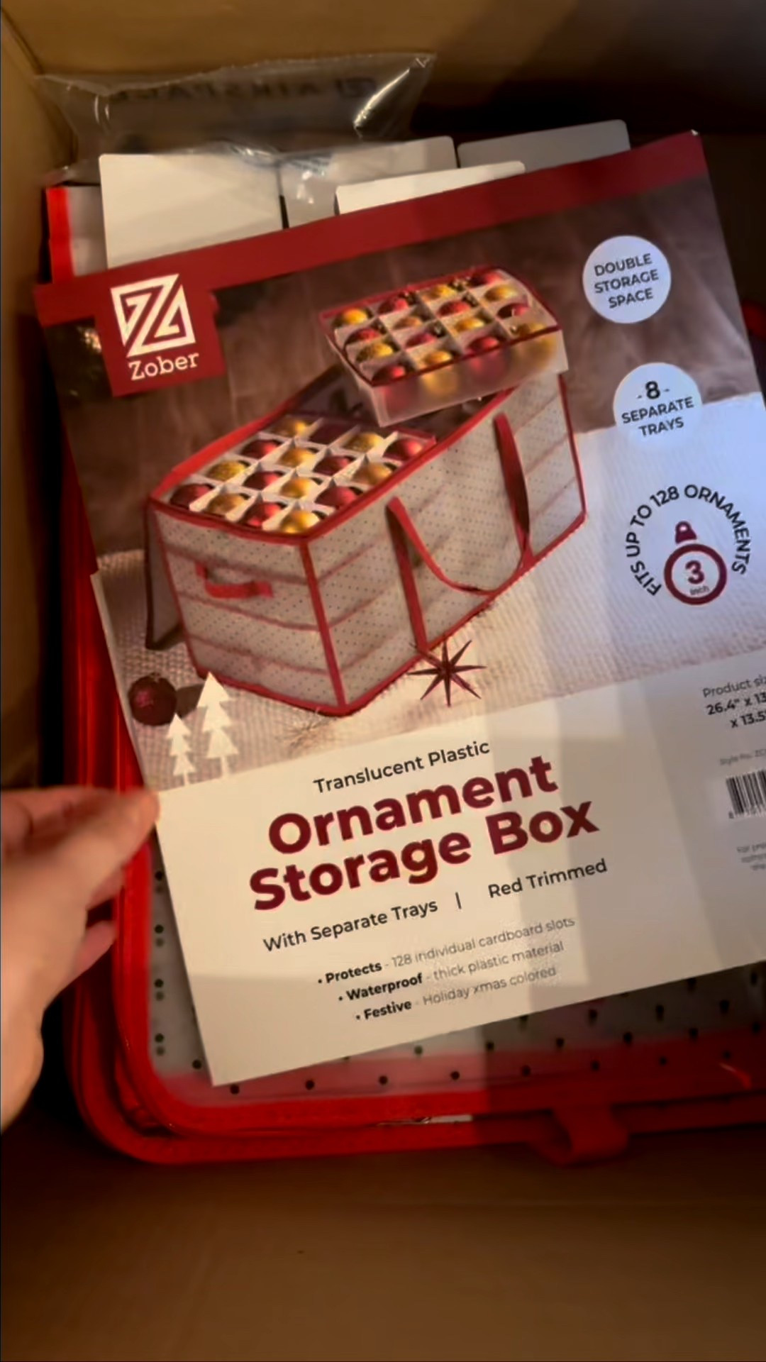 Amazon Home ornament storage 🎄✨
Keep your holiday ornaments safe and organized with sturdy storage boxes and dividers for easy cleanup ❤️

#holidayorganization #christmasdecor #ornamentstorage #holidaystorage 

#LTKHome #LTKHoliday