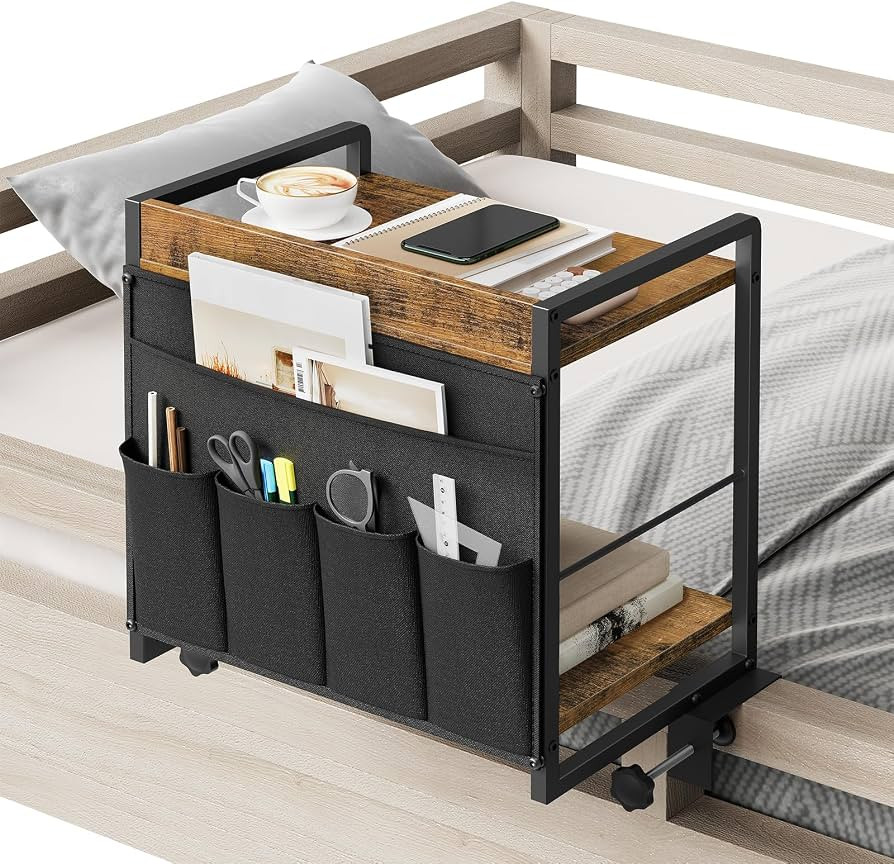 YATINEY Bedside Shelf, Bunk Bed Shelf with Storage, Clip-on Loft & Bunk Bed Tray Shelf, Nightstan... | Amazon (US)
