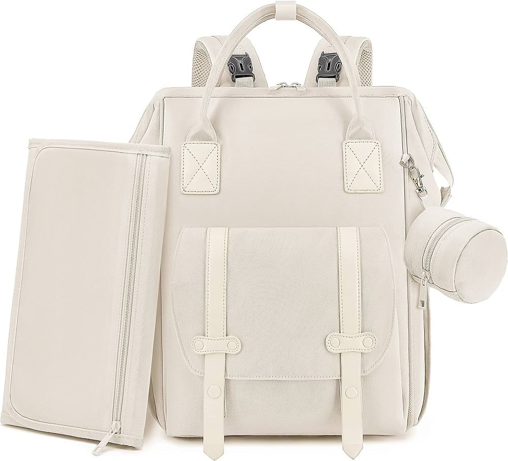 ROSEGIN Diaper Bag Backpack for Baby Boy Girl, Multi-Functional Baby Bag with Changing Pad and Pa... | Amazon (US)