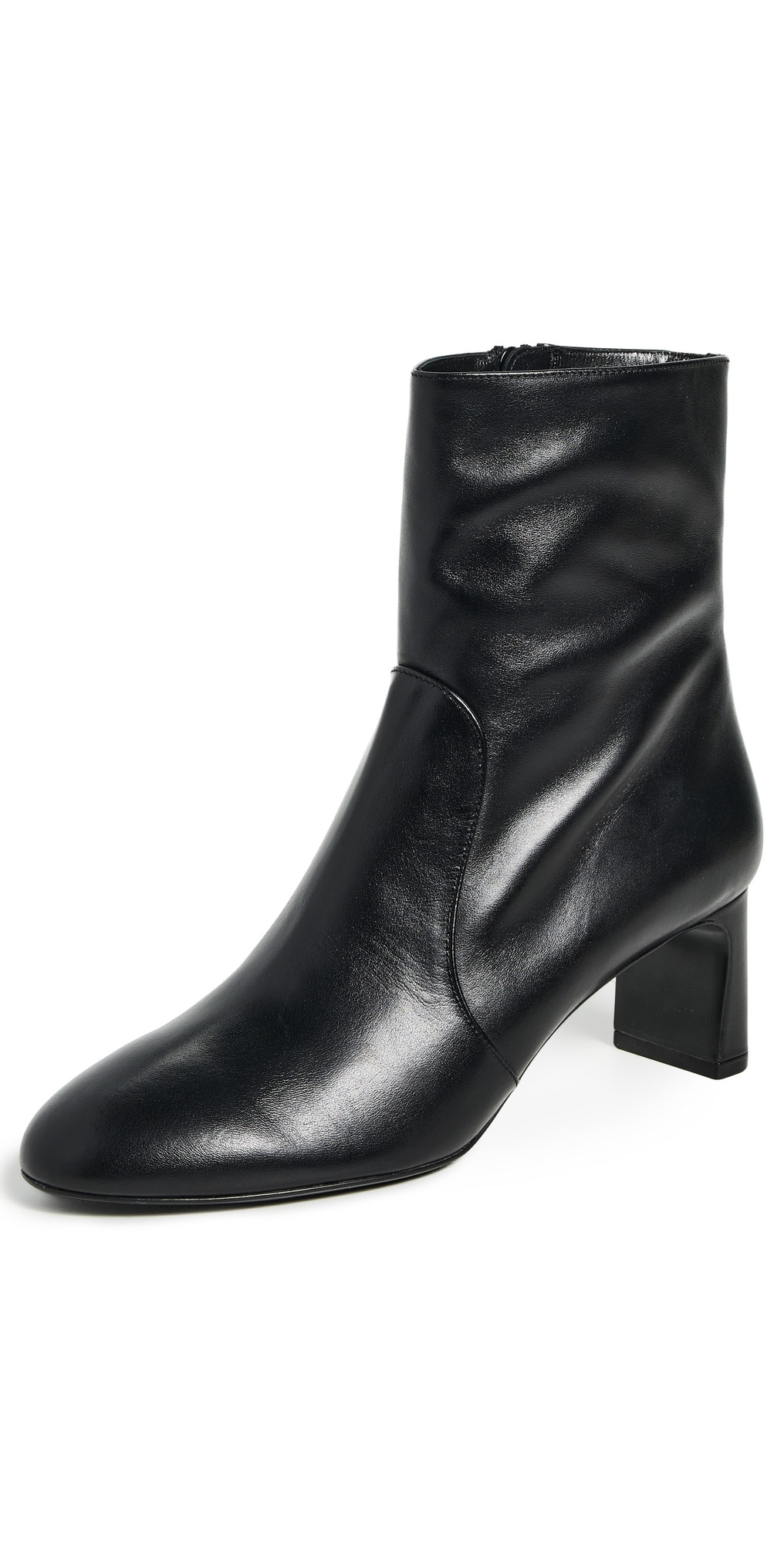 Stuart Weitzman Babette Zip Bootie 60mm Black 6 | Shopbop