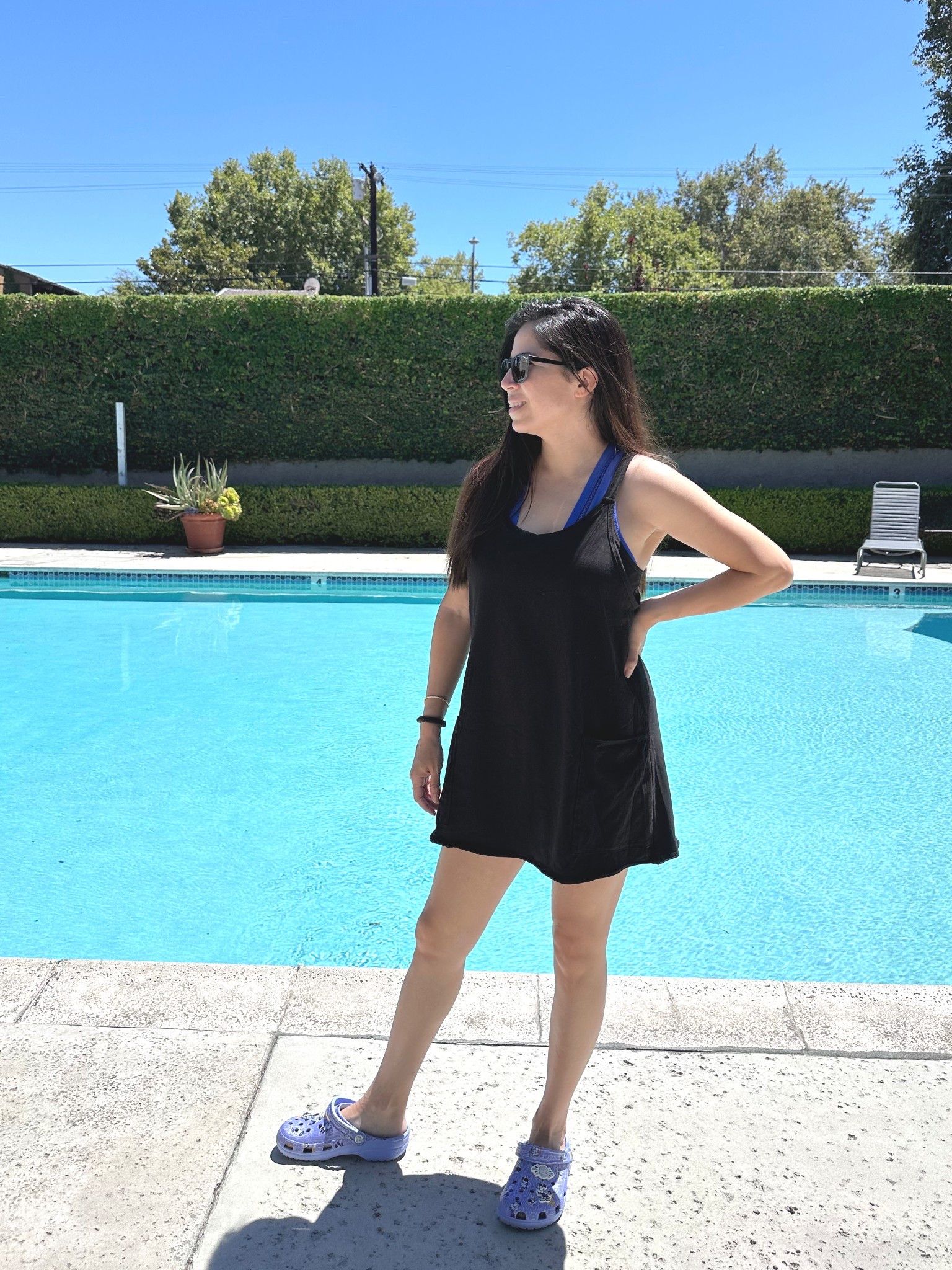 Pool Day with the kiddos and this athletic dress is on repeat ☺️ so comfy and kid friendly and great for hot summer days.

#LTKSummerdress #casualdress #comfydress

#LTKSwim #LTKOver40