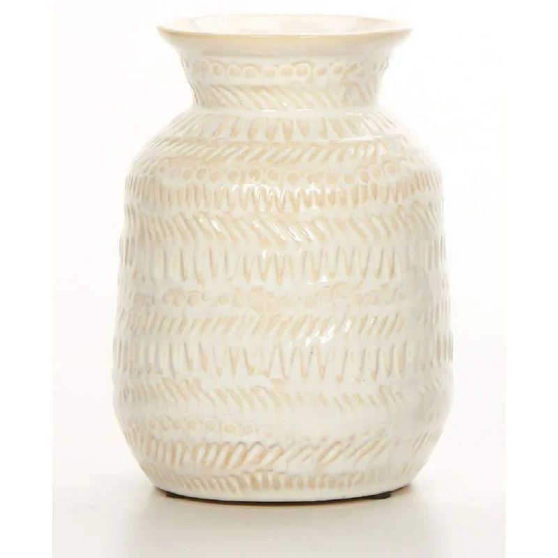 Cream 6.89'' Ceramic Table Vase | Wayfair North America