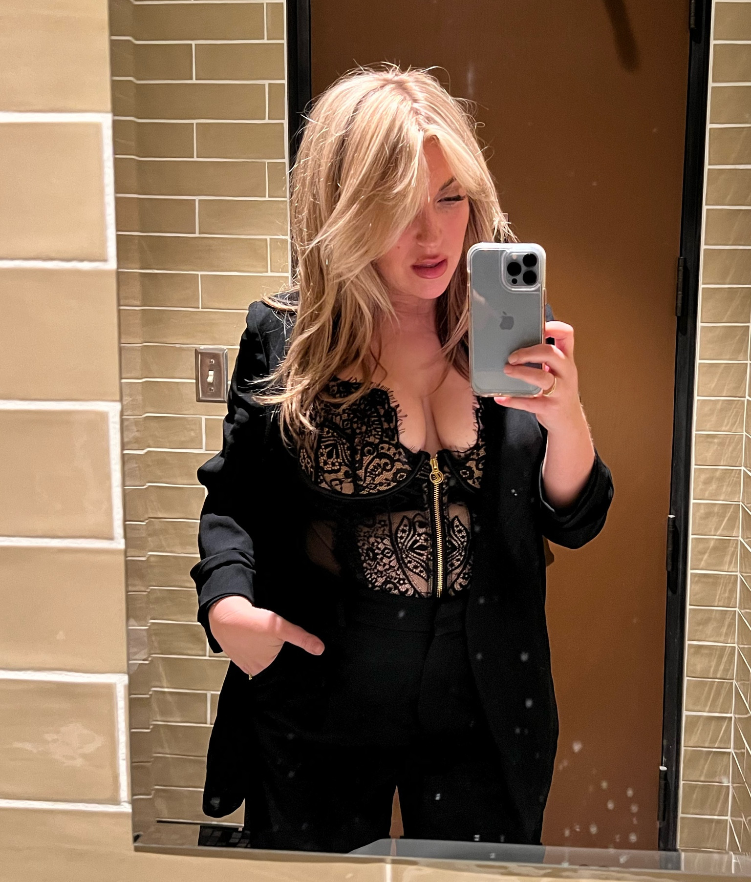 lingerie with a pantsuit is forever a vibe✨

#LTKunder100 #LTKHoliday #LTKcurves