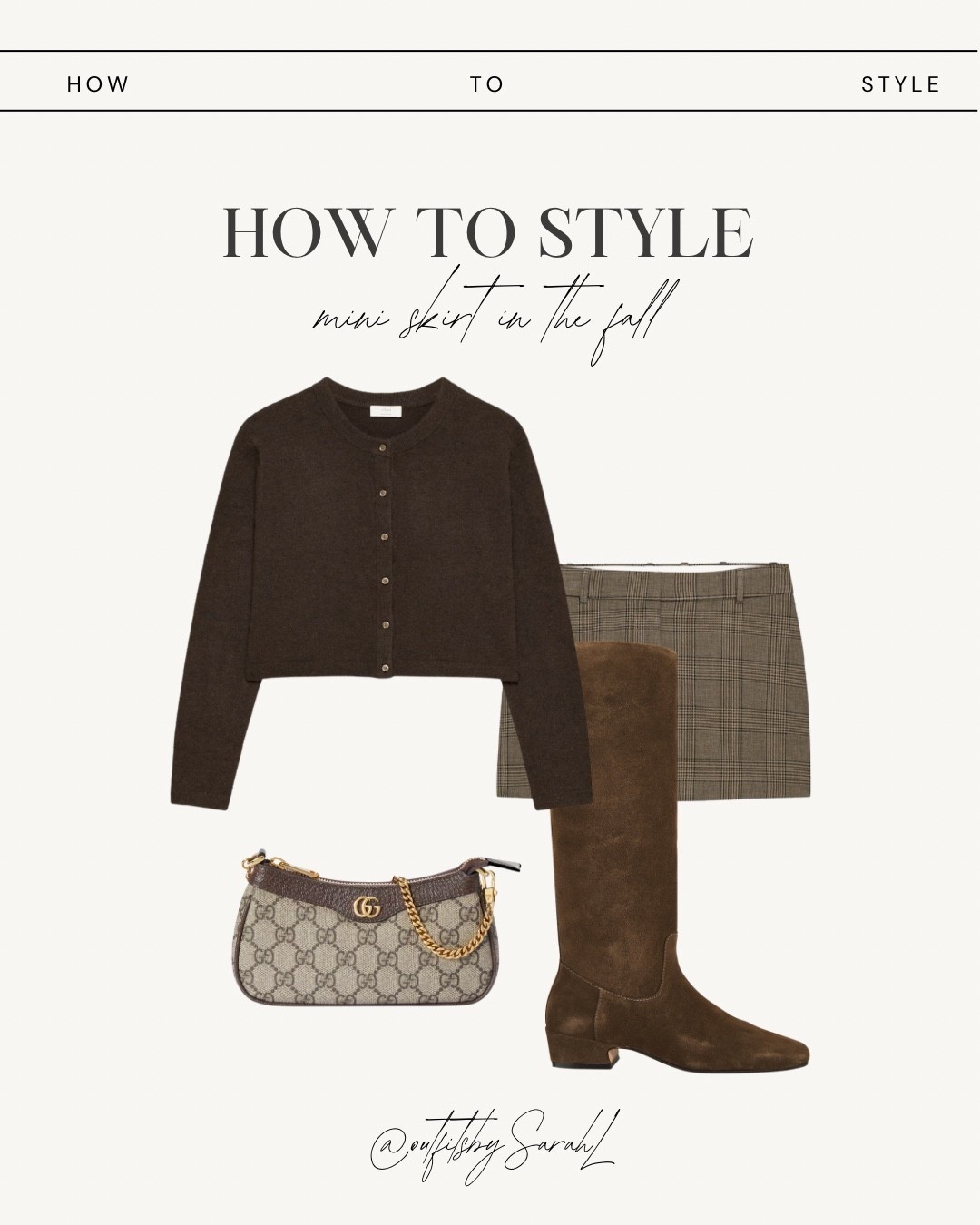How to style a mini skirt for a fall outfit 

Brown outfit, fall style 

#LTKStyleTip