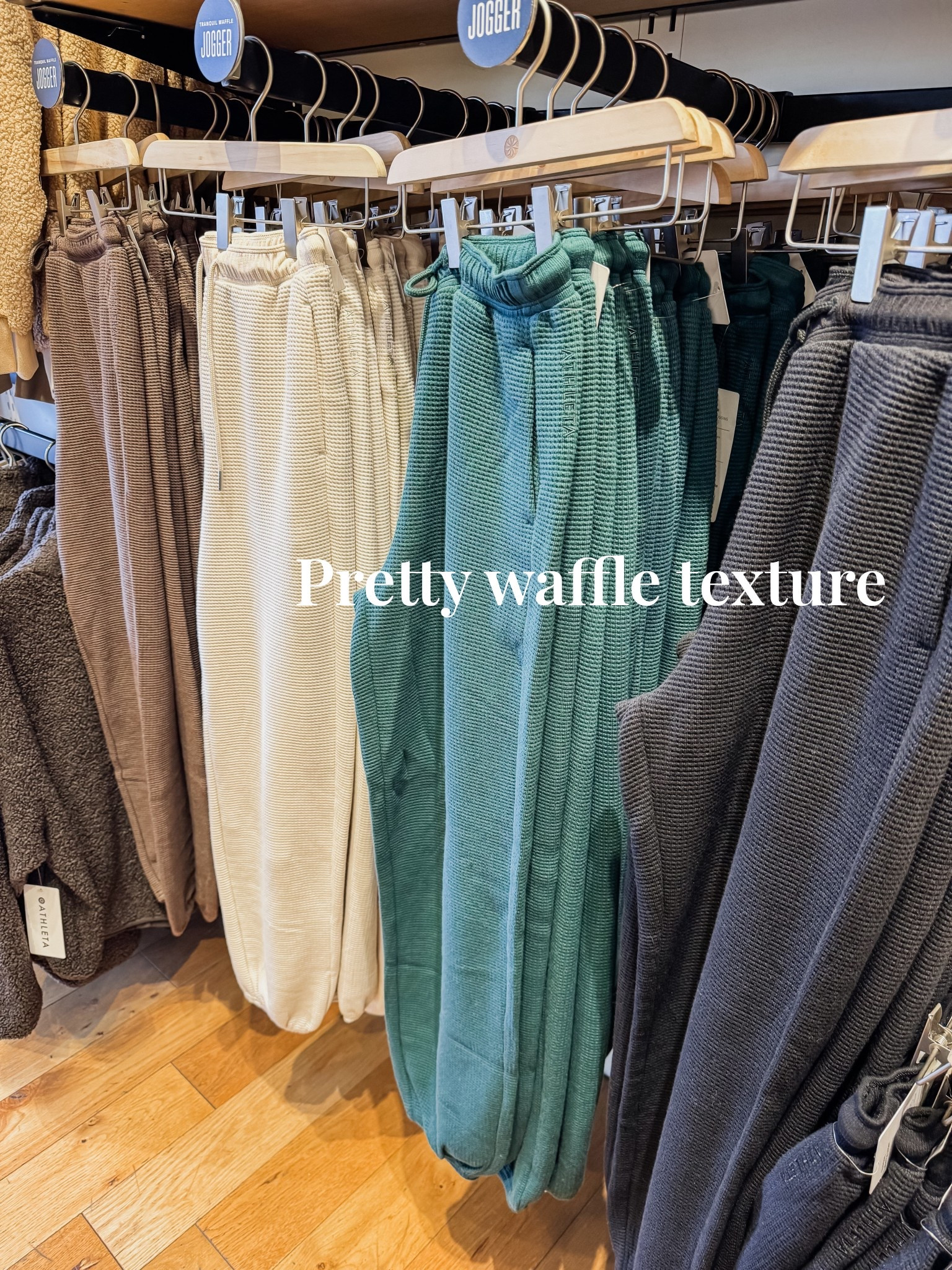 Women waffle texture jogger. 
So pretty. 
On sale 

#LTKActive #LTKSeasonal #LTKGiftGuide