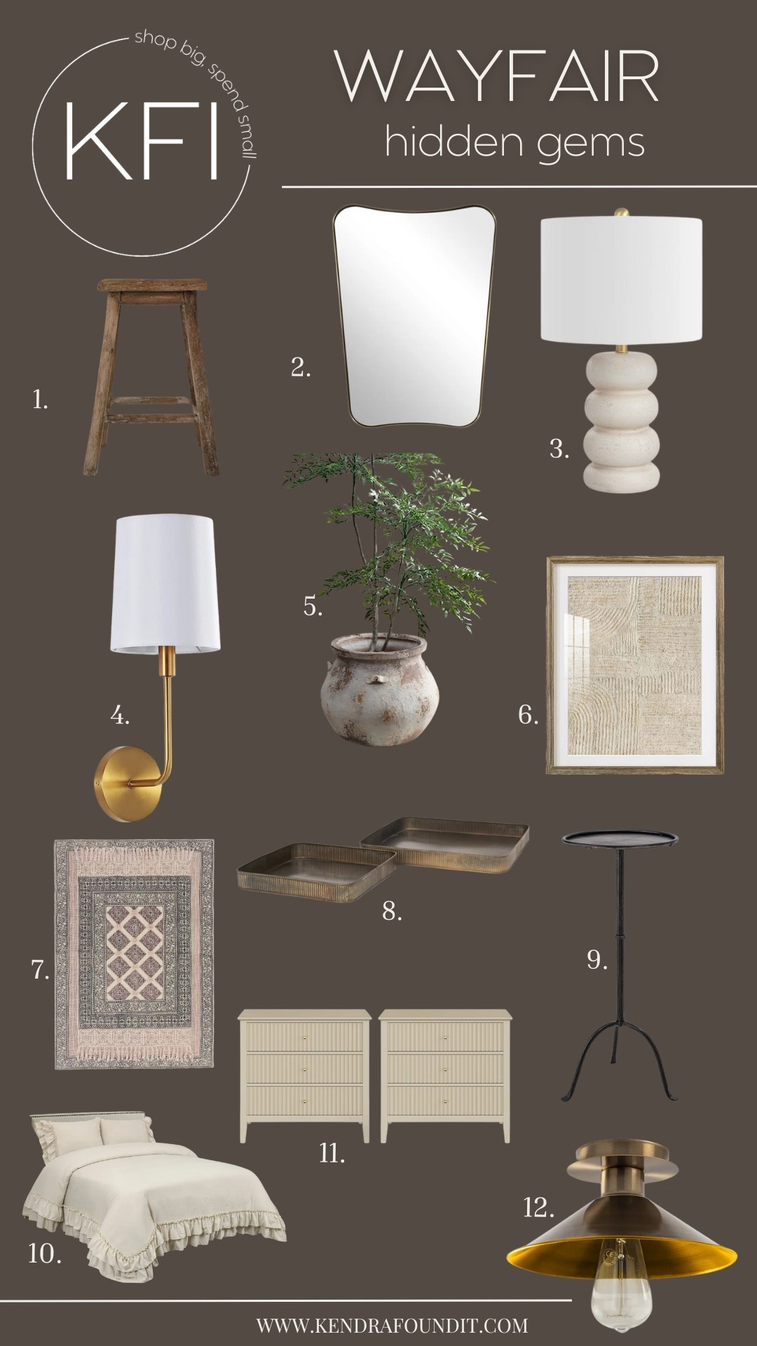 I love finding hidden gems that make decorating on a budget feel effortless! These modern organic home finds are perfect for anyone who loves eclectic decor, neutral home styling, and affordable furniture that looks high-end. I spent hours digging through the best products online to curate this list of must-have pieces—each one brings a designer feel without the designer price tag. 👏🏻

If you’re looking for vintage-inspired decor, warm minimal furniture, or classic pieces with modern style, these are the perfect picks! From natural wood stools and timeless lighting to neutral artwork, elegant mirrors, and cozy bedding, these finds make it easy to create a beautifully curated space without overspending. 💰

I love sharing the best budget-friendly decor and furniture to help you style your home with intention—without the endless scrolling. If you love organic modern interiors, collected eclectic spaces, or neutral home accents, these picks are for you!
#wayfairpartner #wayfair @wayfair 

#LTKSaleAlert #LTKSeasonal #LTKHome