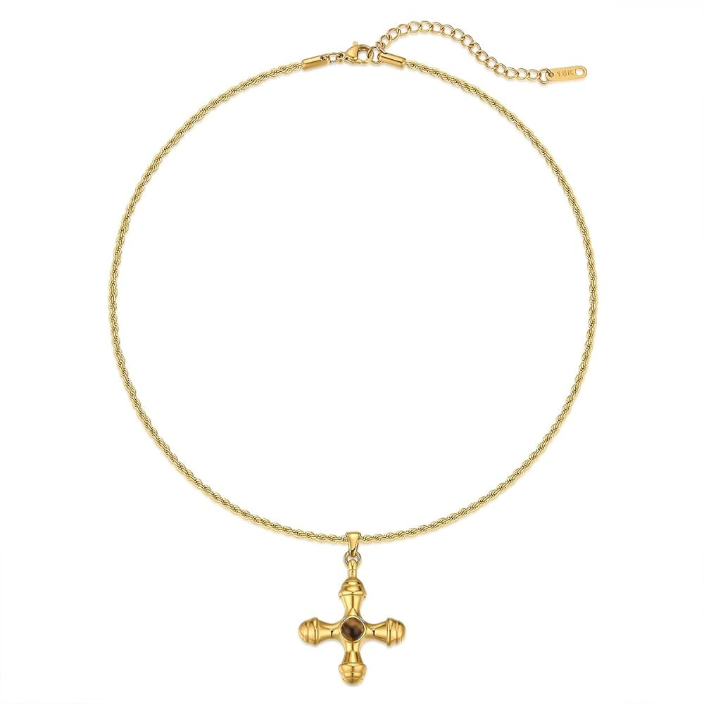 NUZON 2 tonos entrelazados | Corazón de explosión de sol | CZ mal de ojo | Perla única | Colla... | Amazon (US)