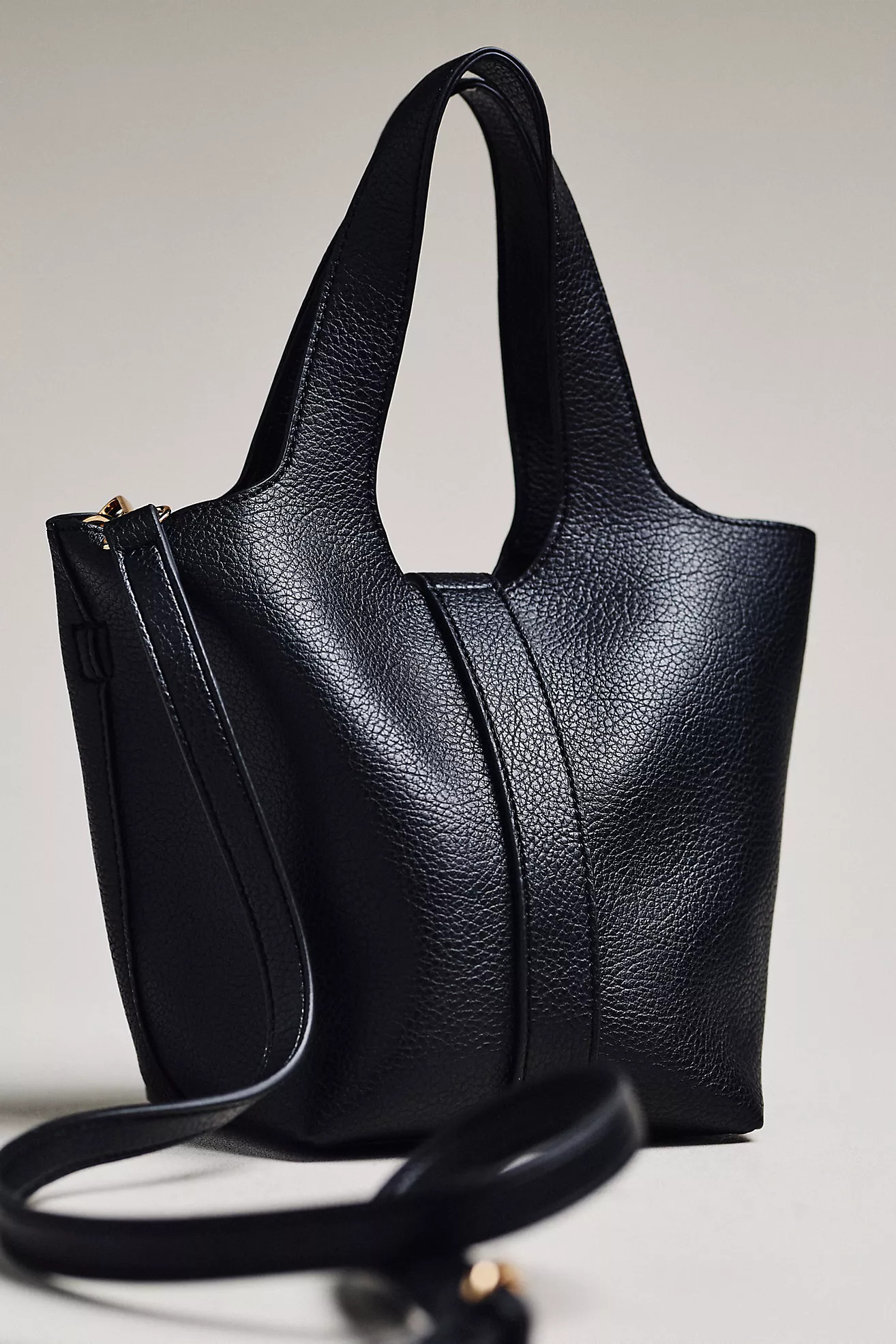 Pebbled Mini Bucket Tote | Anthropologie (US)