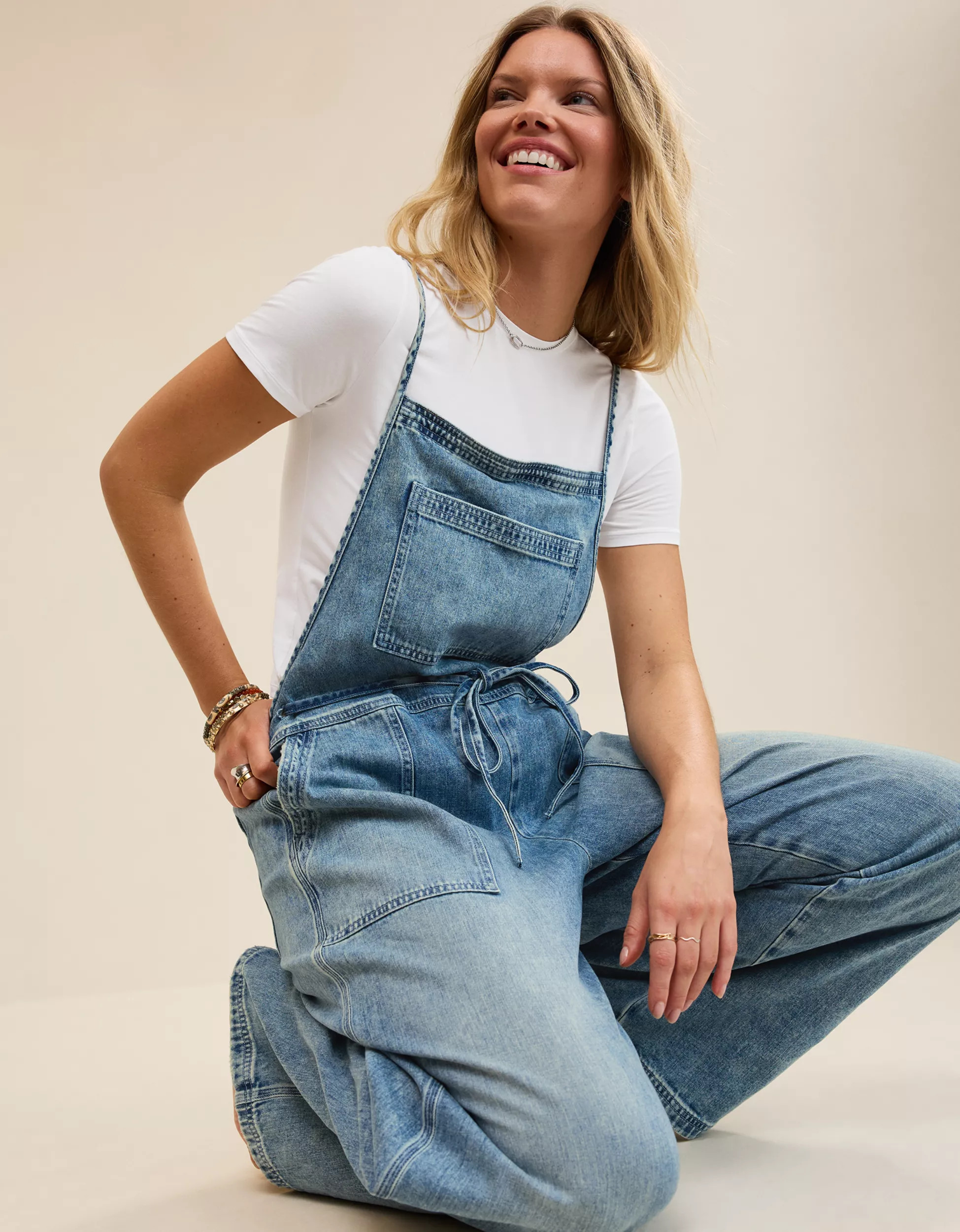 Aerie Lace Through Overall | Aerie