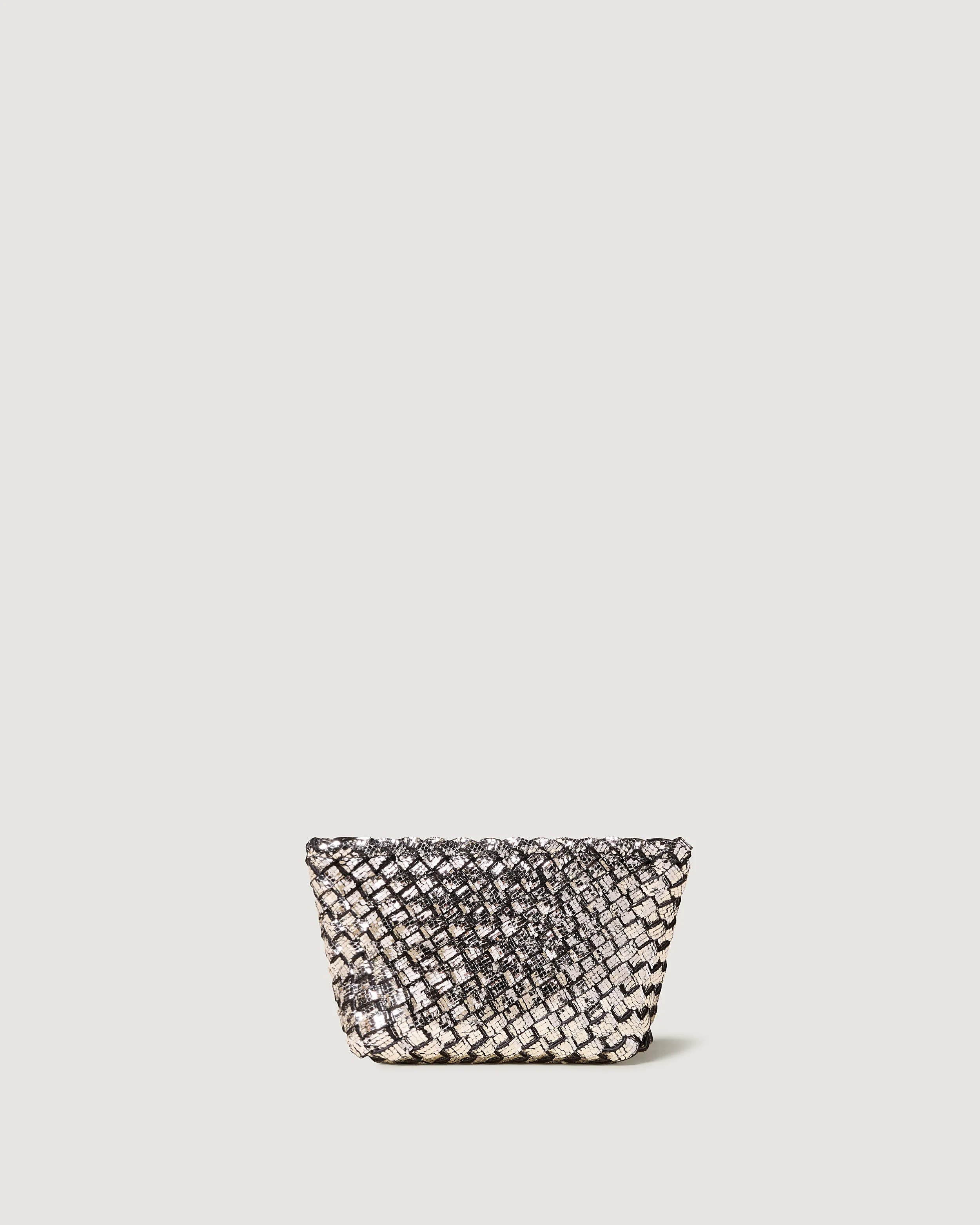 Portofino Petit Cosmetic Pouch Metallic | Silver | Naghedi