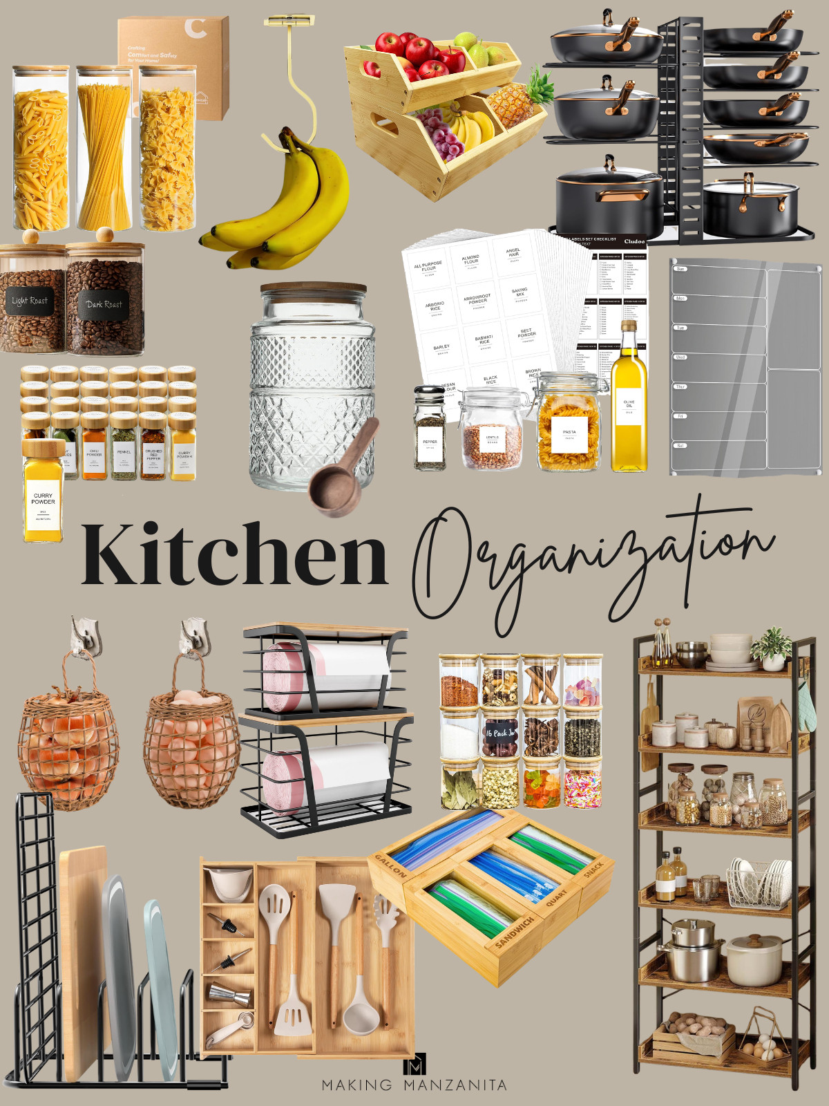 If your kitchen feels a little chaotic, start here 🤎 Easy organization ideas like bins, trays, and drawer dividers help create a clean, functional space that still looks good. #organization #kitchen 

 #LTKHome
