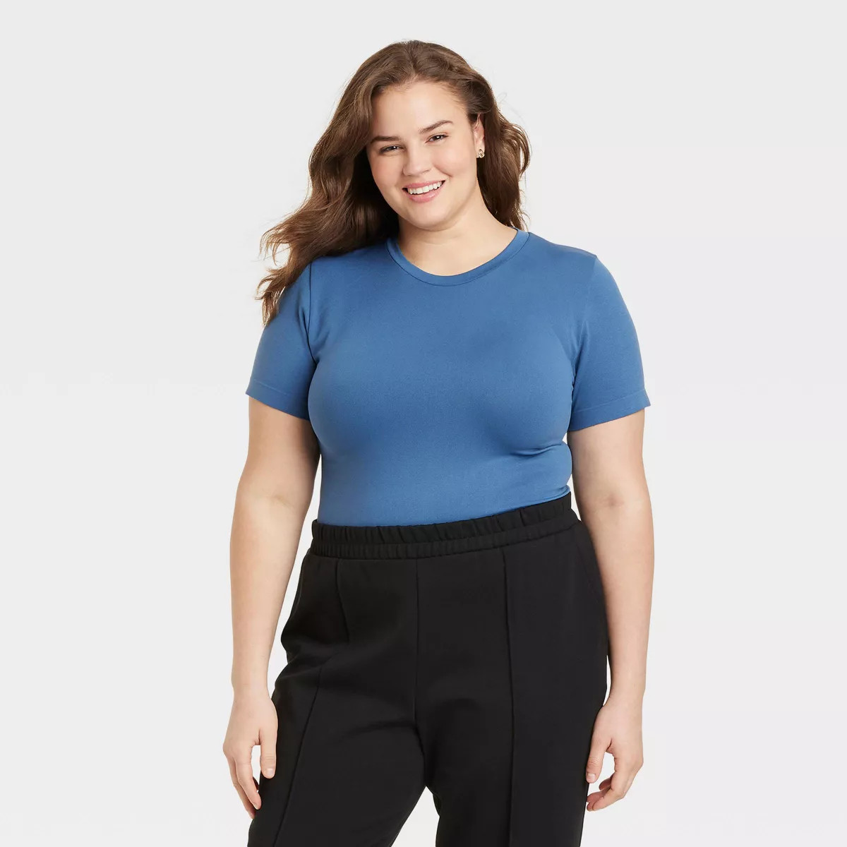 Women's Slim Fit Short Sleeve Seamless Baby T-Shirt - A New Day™ | Target