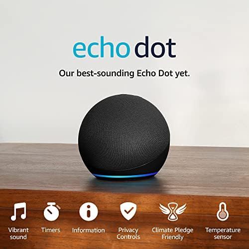 Echo Dot (5th Gen, 2022 release) | Smart home Wi-Fi and Bluetooth speaker with Alexa | Charcoal | Amazon (UK)