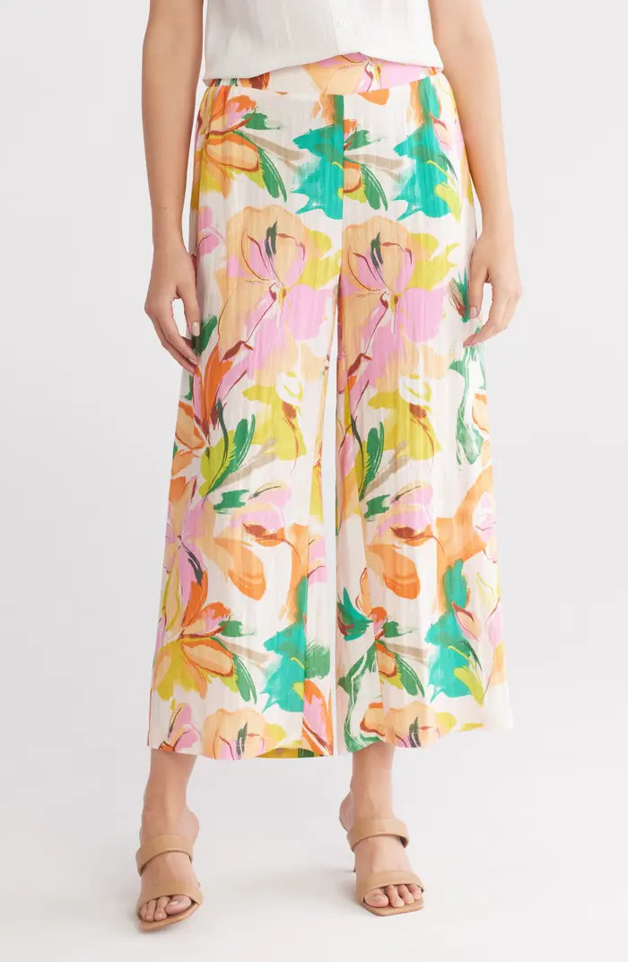 Floral Wide Leg Pull-On Pants | Nordstrom Rack
