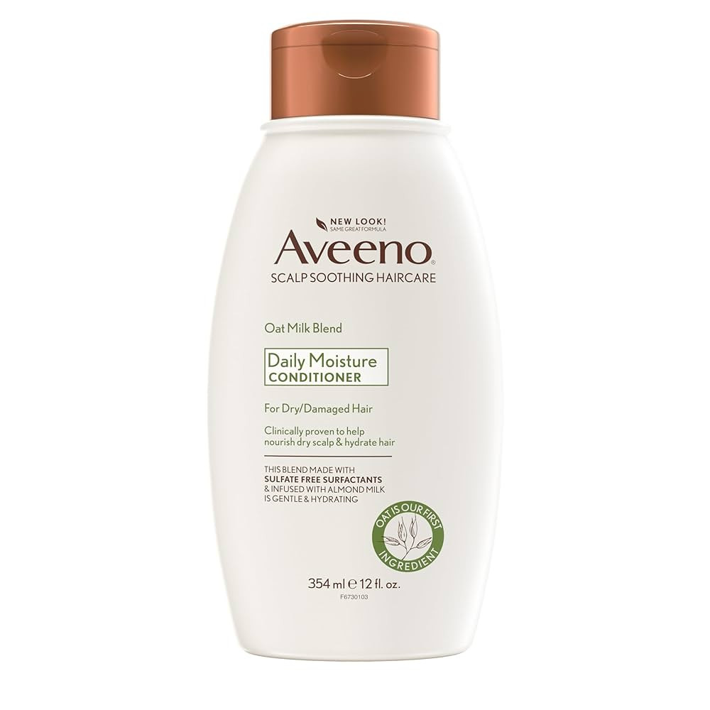 Aveeno Oat Milk Blend Moisturizing Conditioner, Ultra-Hydrating, for Dry, Damaged Hair, 12 fl oz | Amazon (US)