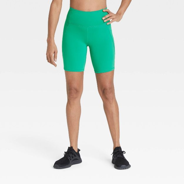 Women's Brushed Sculpt Curvy Bike Shorts - All in Motion™ | Target