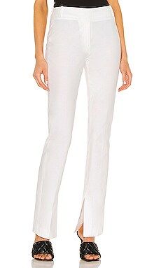 FRAME Slim Slit Trouser in Suiting White from Revolve.com | Revolve Clothing (Global)