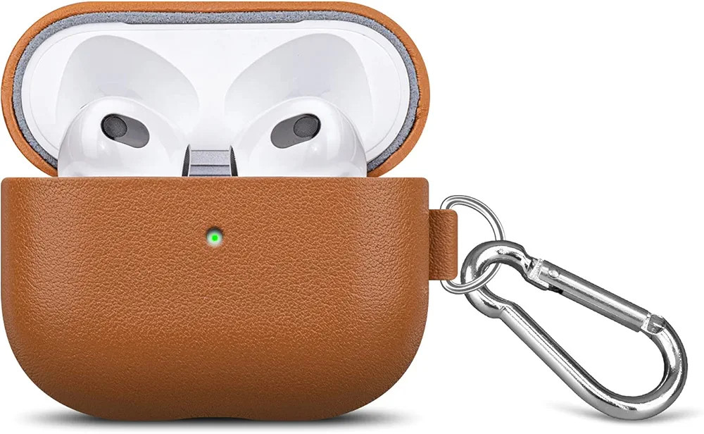 Amazon.com: Leather Case Compatible with AirPods 3rd Gen, Lopie Handmade AirPods 3 Leather Case w... | Amazon (US)