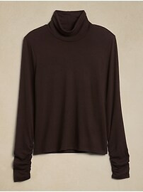 Soft Luxe Turtleneck Shirt | Banana Republic Factory