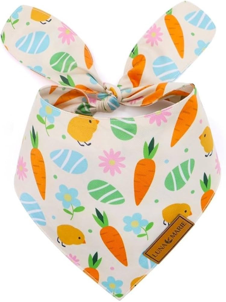 Luxury Pet Birthday Bandanas -Premium & Silky Poly Fabric | 100% Handmade | Custom Shape Dual Lay... | Amazon (US)