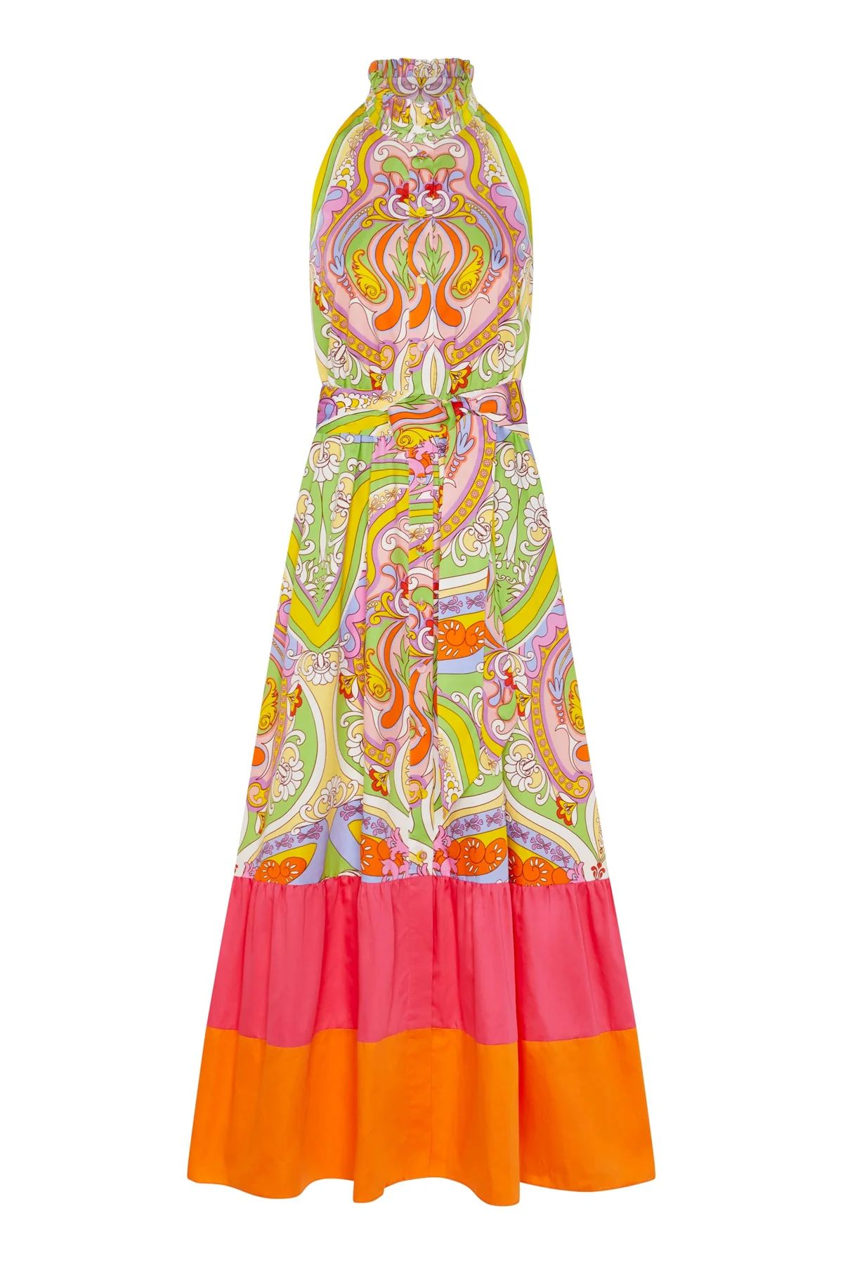 Biba Cotton Maxi Dress in Bia Pink | Over The Moon