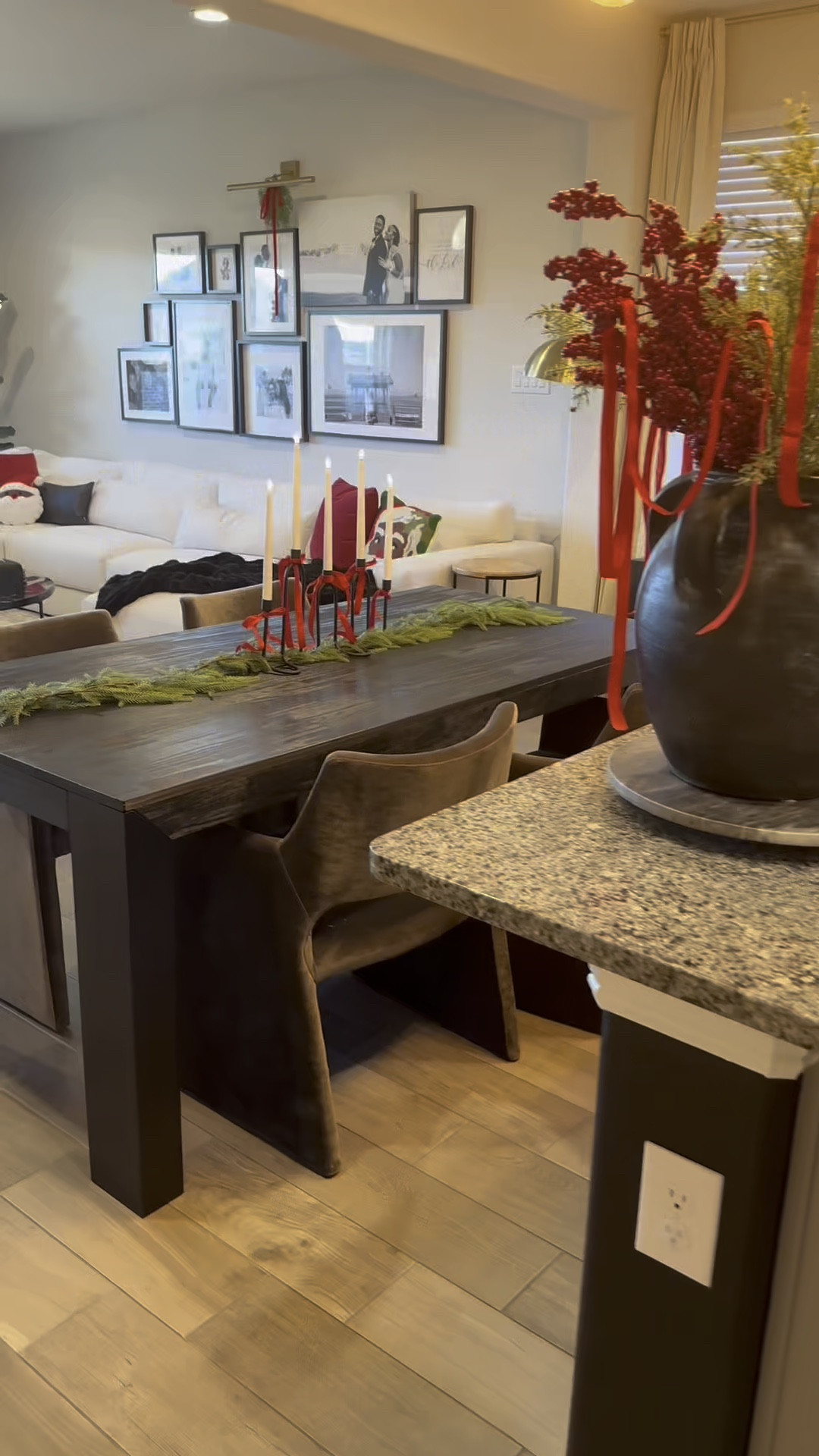 Black modern dining table, modern dining chairs, dining room Christmas decor, kitchen Christmas decor red Christmas decor 

#LTKHome #LTKSeasonal #LTKHoliday