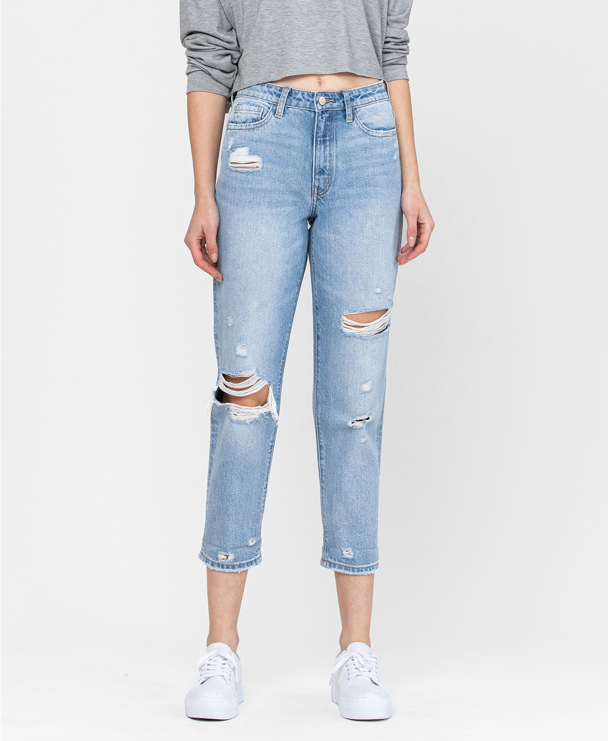 FLYING MONKEY Women's Distressed 90's Mom Jeans & Reviews - Jeans - Women - Macy's | Macys (US)