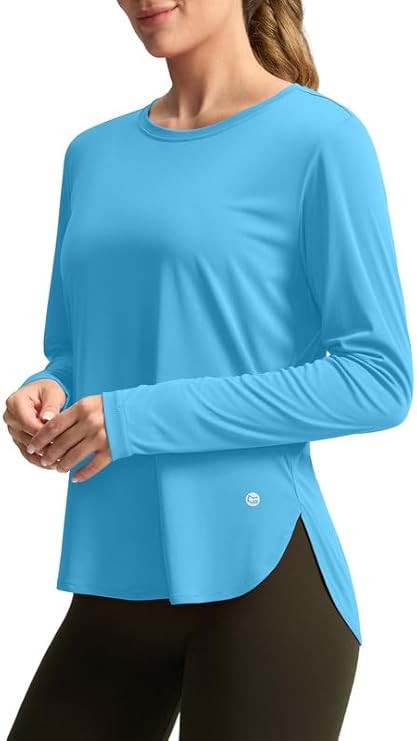 Women's Sun Shirts UPF 50+ Long Sleeve UV Protection Shirt Lightweight Quick Dry Workout Hiking T... | Amazon (US)