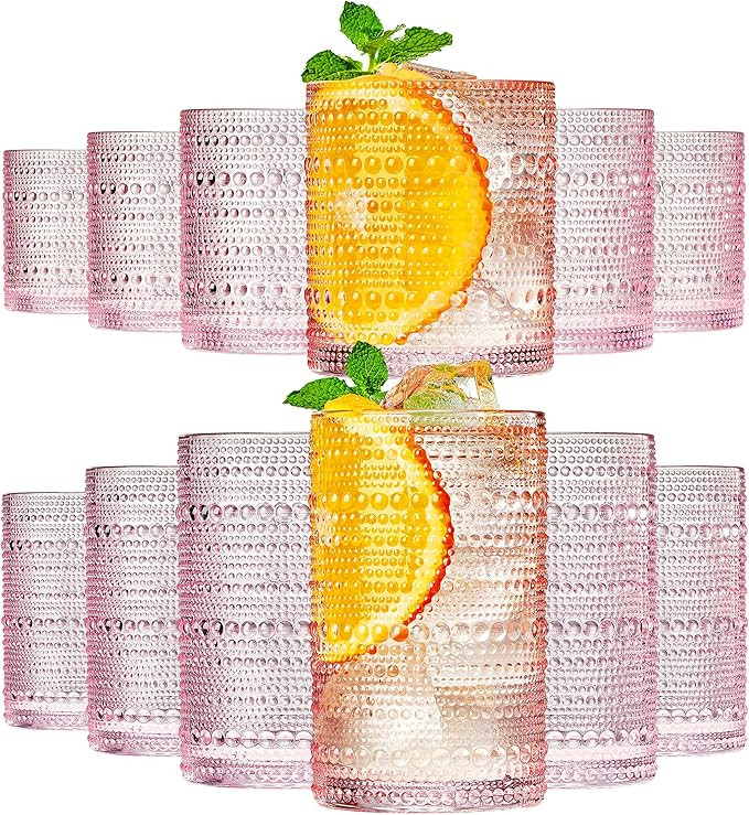 Khen Flower Champagne Glasses Set of 2 – Iridescent 7oz Floral Cocktail Coupes, Elegant Martini... | Amazon (US)