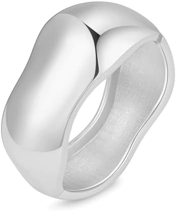 Bangle Bracelets for Women | 14K Gold Plated Trendy Wide Bracelets | Amazon (US)