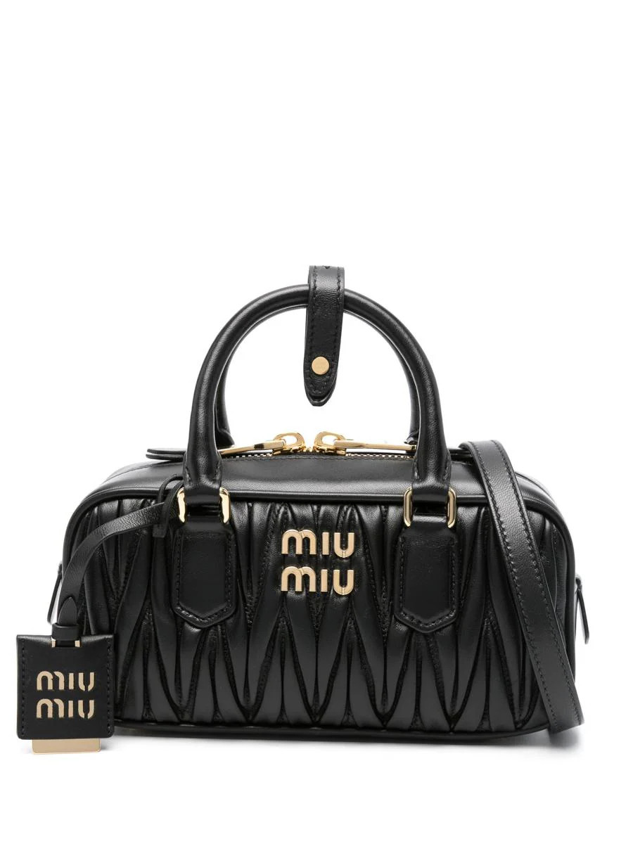 Miu Miu Arcadie Matelassé Nappa Leather Bag | Baltini