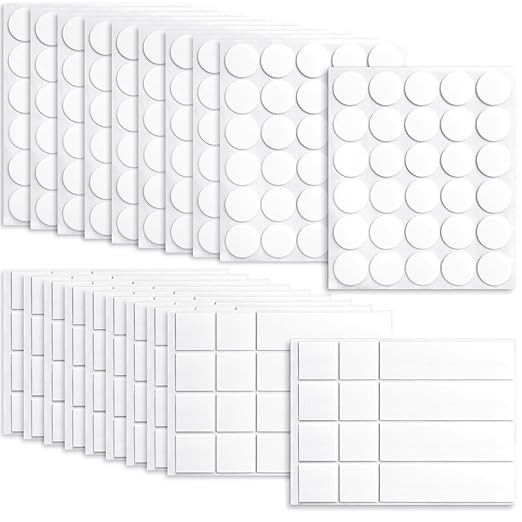 420Pcs Double Sided Tapes for Wall Hanging Decoration,Removable Strong Mounting Adhesive Tape wit... | Amazon (US)