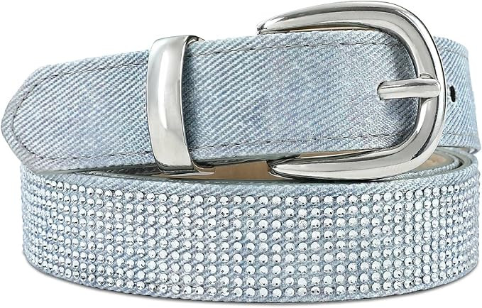 Rhinestone Belt for Women, Sparkly Diamond Belts for Womens Dresses, Ladies Glitter Belts for Jea... | Amazon (US)