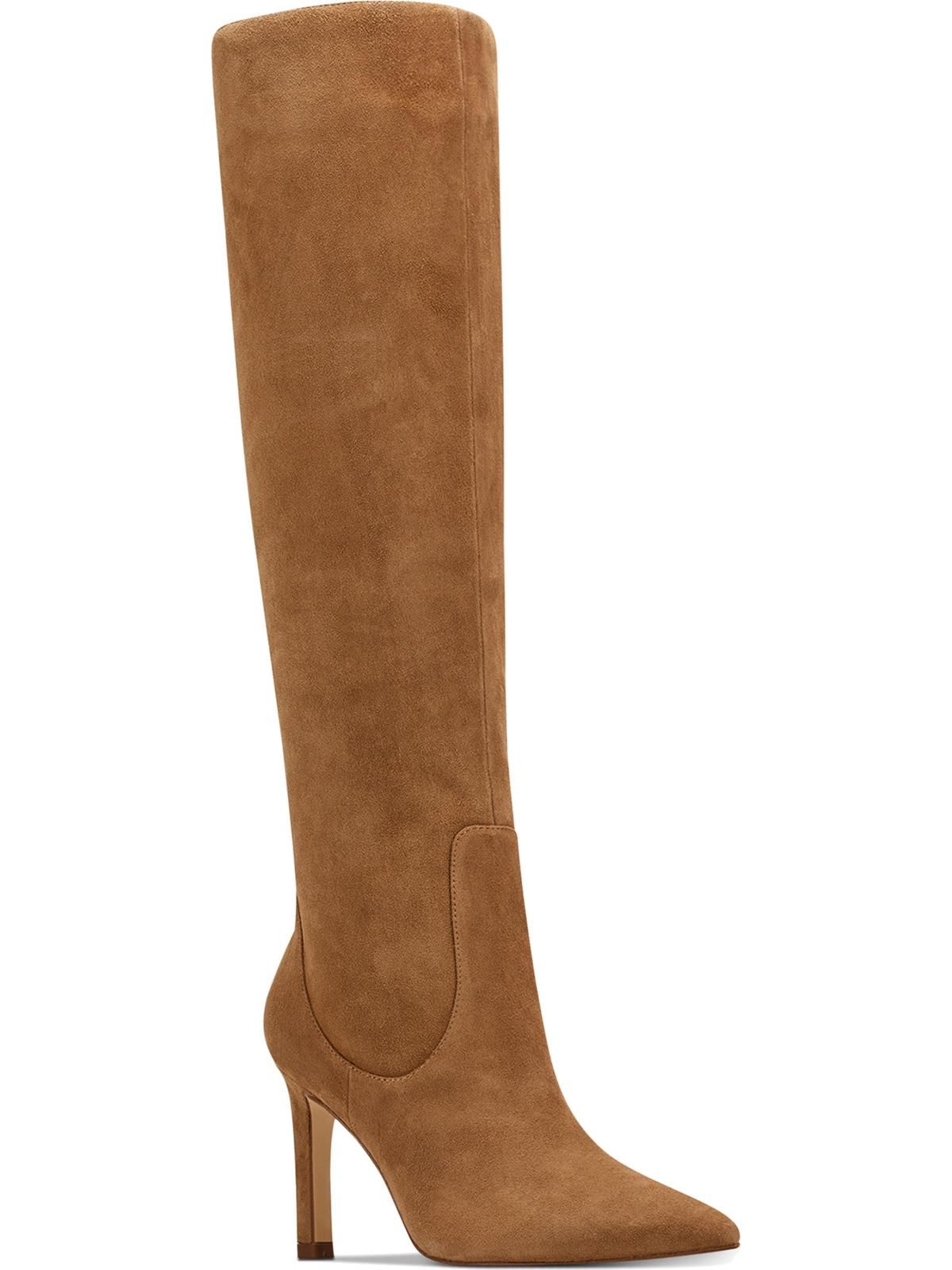 Nine West Womens Maxim Suede Pointed Toe Knee-High Boots Beige 11 Medium (B,M) - Walmart.com | Walmart (US)