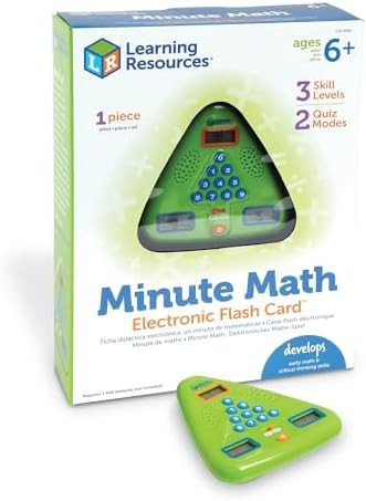 Learning Resources Minute Math Electronic Flash Card - Classroom Must Haves, Homeschool Supplies,... | Amazon (US)