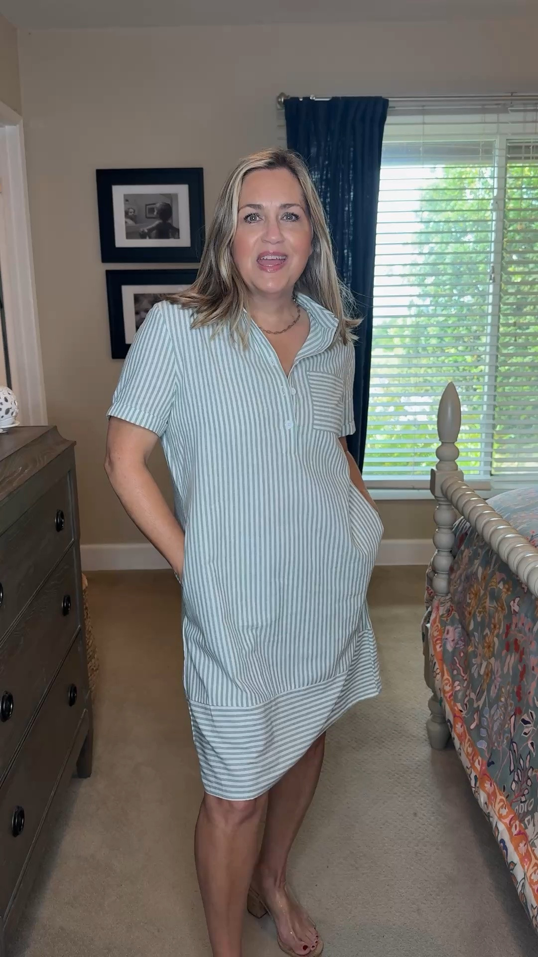 Such a cute striped dress! 

Style tips for women over 40 dealing with menopause, belly weight, and a changing body. Fashion that flatters, feels comfortable, and helps you get dressed with confidence.

#LTKootd #LTKSaleAlert #LTKOver40