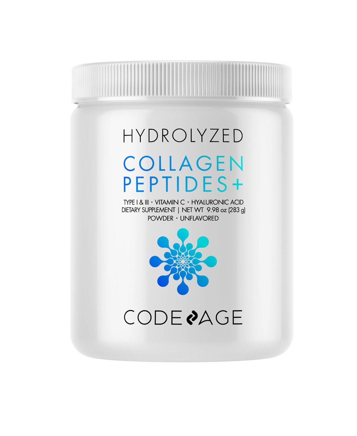 Collagen Vitamin C+ Powder, Peptides Type 1 & 3 Grass-Fed Bovine, Enzymes, Hyaluronic Acid, 9.98 oz | Macys (US)