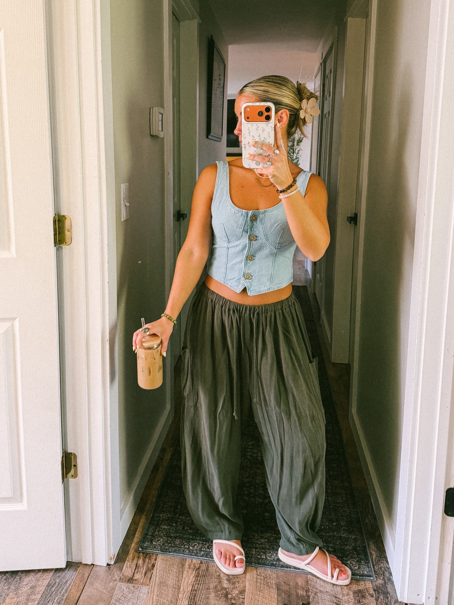 Outfit of the day | coffee, chillen, & edits in the sun type of day 
Vest: S 
Pants: S  

Spring fashion, linen pants, casual summer outfits, cute spring outfits, cute outfit Inspo 

#LTKootd #LTKmorningroutine #LTKdayinmylife