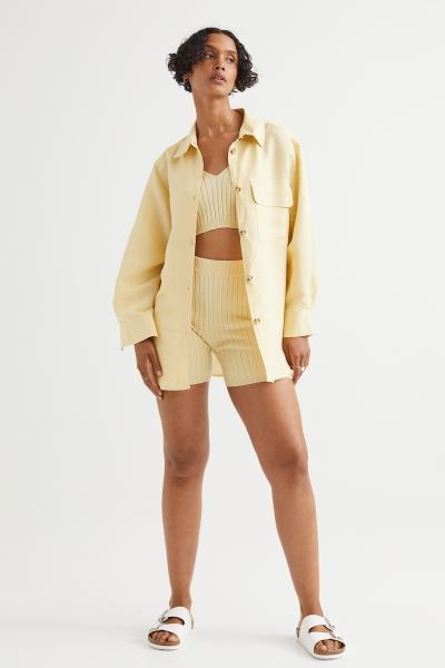 Rib-knit shorts | H&M (UK, MY, IN, SG, PH, TW, HK)
