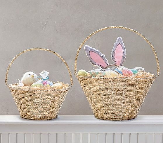Gold Rope Easter Baskets | Pottery Barn Kids