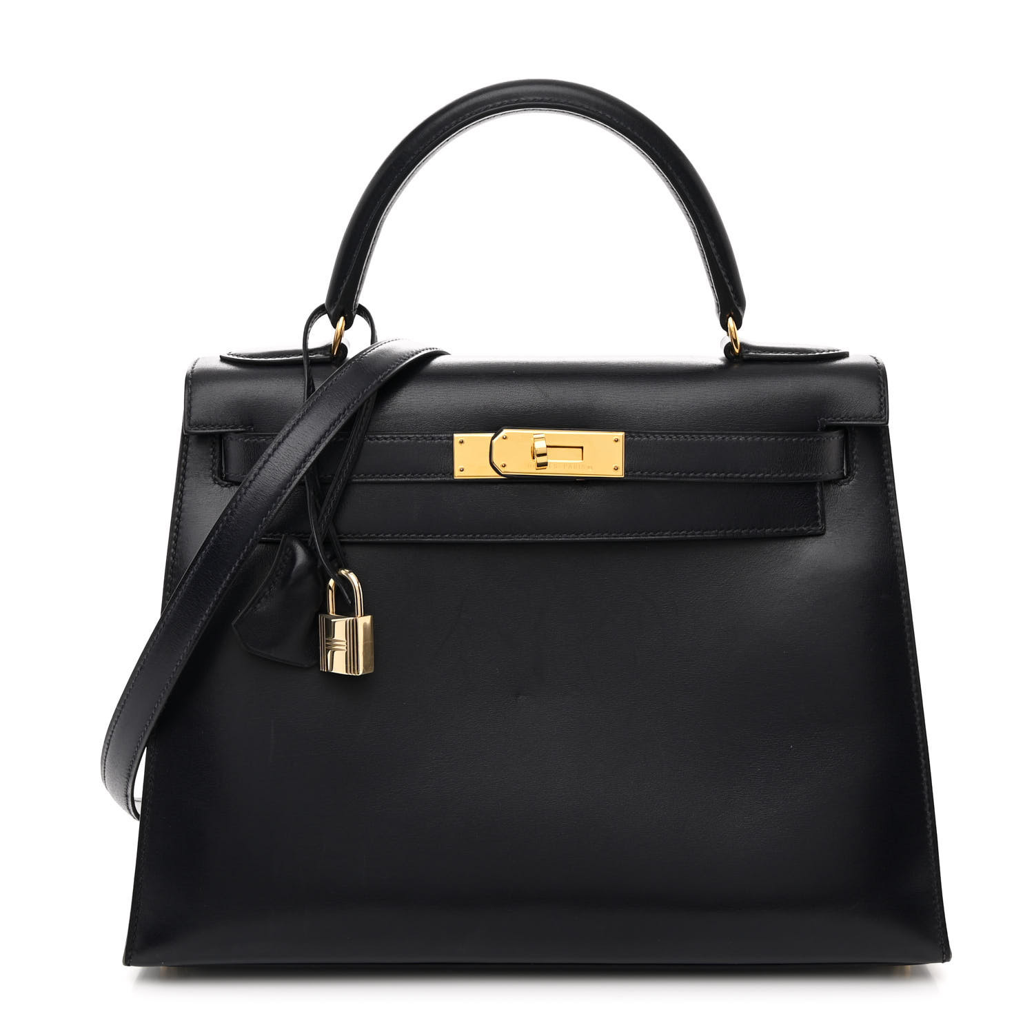 Box Kelly Sellier 28 Bleu Marine | FASHIONPHILE (US)