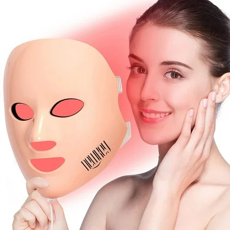 FDA Cleared LED Face Mask Light Therapy GUVSOETS Red Blue Light Therapy Mask for Face Wrinkles Acne  | Walmart (US)